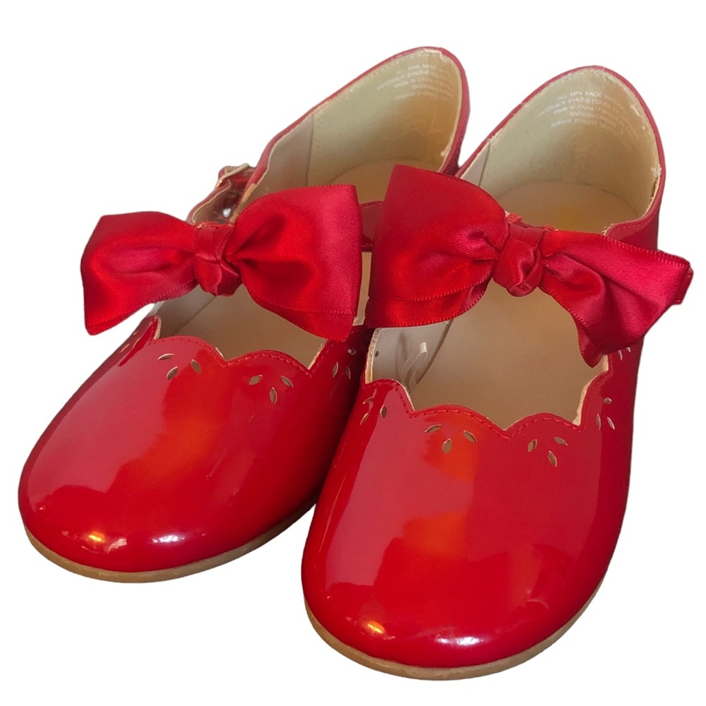Gymboree Red Patent Leather Bow Mary Janes size 3 - Picture 7 of 12